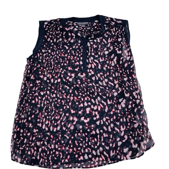 A Pea in the Pod Maternity Sleeveless Blouse size Large Animal Print semi sheer - Picture 1 of 4